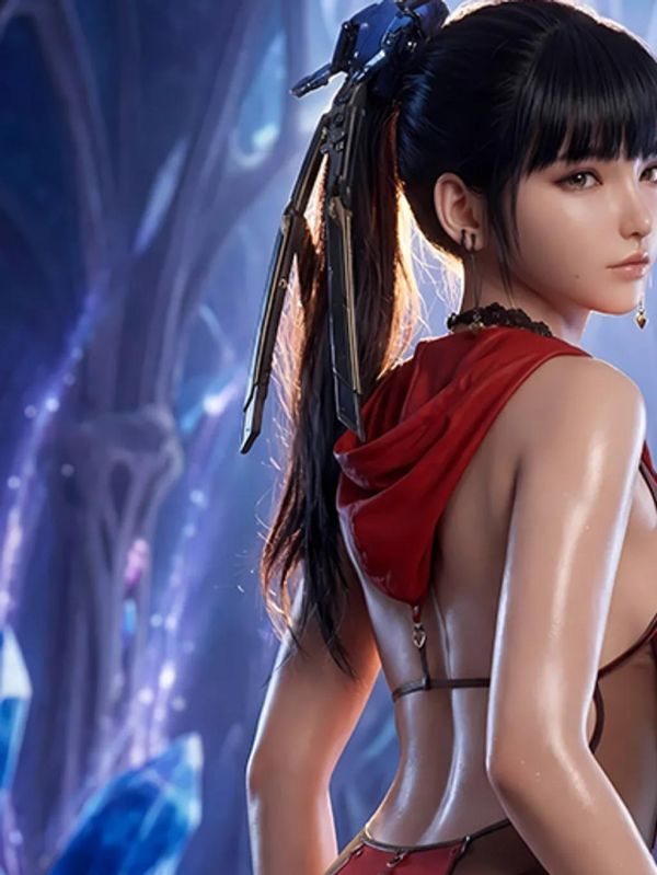 【海外代購】巴洛克 《eve背影》劍星伊芙百合迅馳動漫裝飾畫冰箱貼 