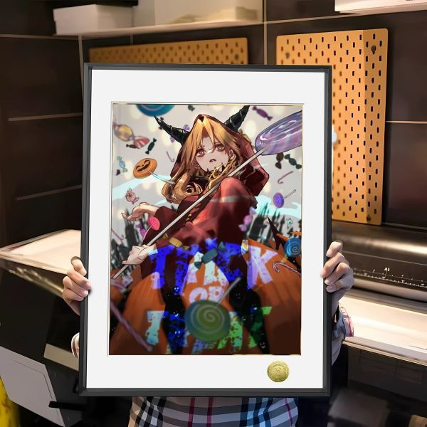 【海外代購】皇呱 《萬聖冥界女神》Fate/Grand Order埃列什基伽勒裝飾畫 午睡毯 地毯 