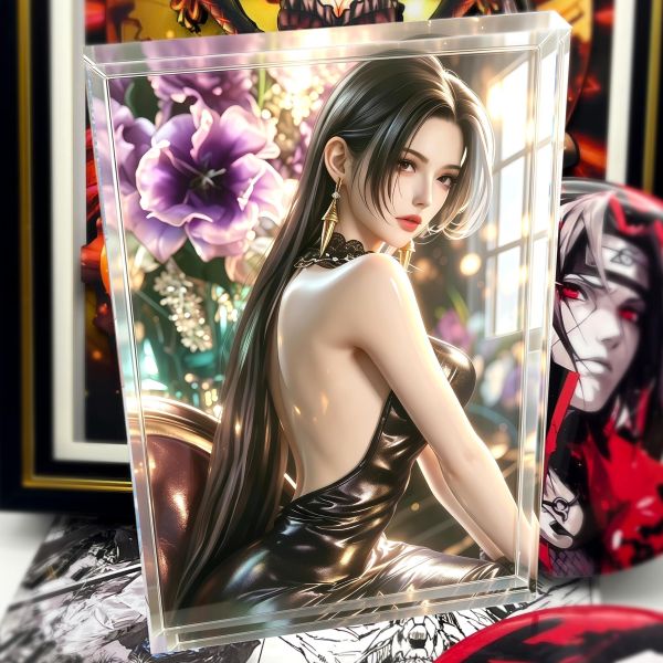 【海外代購】阿喵畫社 絕色天香 魅影女帝-漢庫克 新品8K主題超清裝飾畫 冰箱貼 透明卡磚 