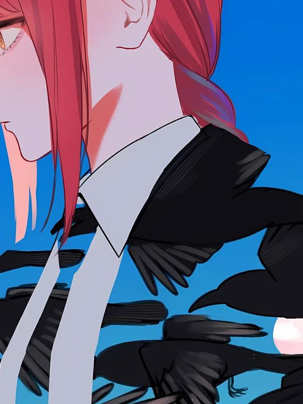 【海外代購】星空 《烏鴉瑪奇瑪》支配惡魔真紀真電鋸人裝飾畫 