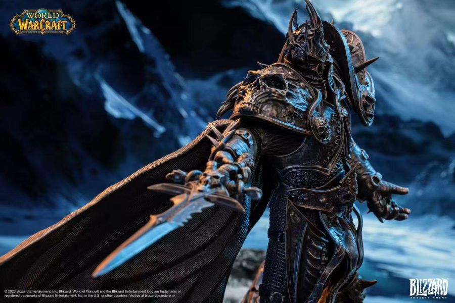 【預定】Blizzard 暴雪遊戲 魔獸世界 巫妖王 銅色典藏雕像 BLZ026 
