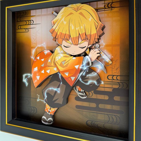 【海外代購】凹凸 PANDA 鬼滅之刃無限城篇 B款我妻善逸立體掛畫擺臺 