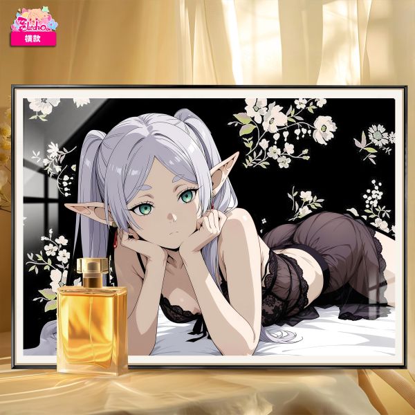 【海外代購】阿喵畫社 墨紗韻 芙莉蓮 8k主題高清裝飾畫 滑鼠墊 床頭地墊  冰箱貼 