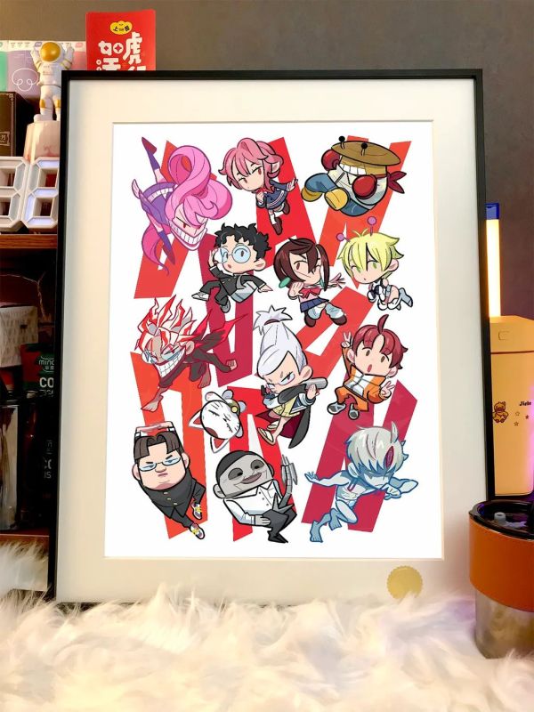 【海外代購】星空《Q版膽大黨》當噠當DAN DA DAN膽大黨裝飾畫 