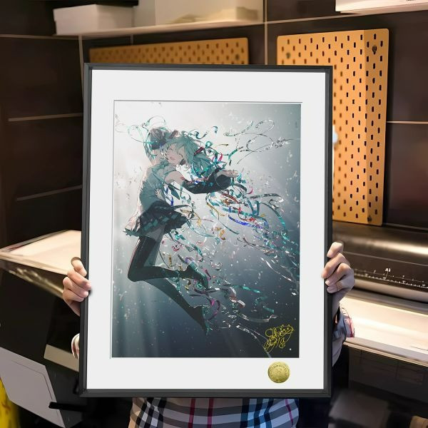 【海外代購】皇呱 《初音18週年》初音未來初始之音響徹未來裝飾畫 午睡毯 地毯 