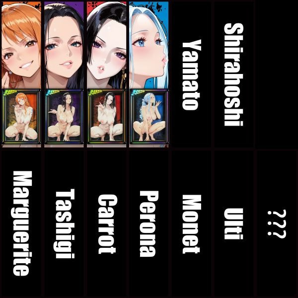 【海外代購】黑白畫映 B&W AI Creator系列桌面裝飾卡磚 SP One Piece Girls 第三/四款 漢庫克薇薇 