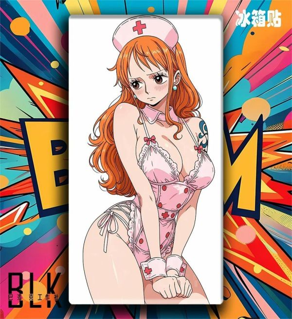 【海外代購】巴洛克 《護士娜美》海賊王裝飾畫冰箱貼 