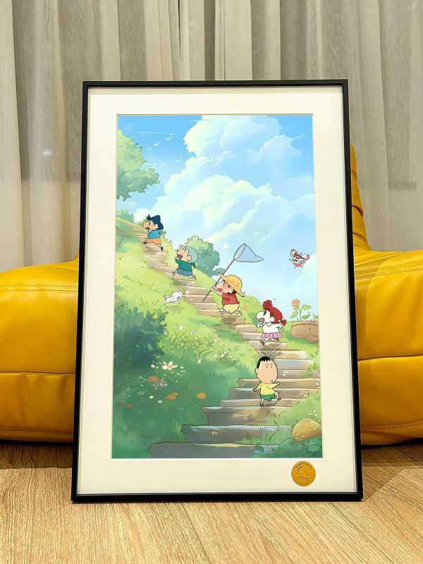 【海外代購】星空 《登山春日部》蠟筆小新裝飾畫 