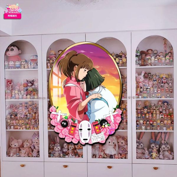 【海外代購】阿喵畫社 千與千尋鏡 發光燈帶裝飾畫 