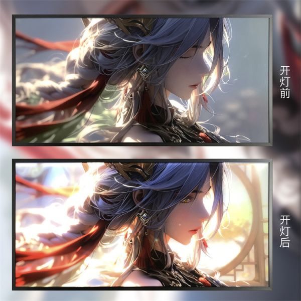 【海外代購】萌萌匠 申鶴 導光 裝飾畫 01 