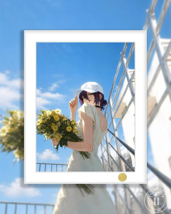 【海外代購】H2 《夏日蕾塞》電鋸人鏈鋸人波姆炸彈惡魔裝飾畫 