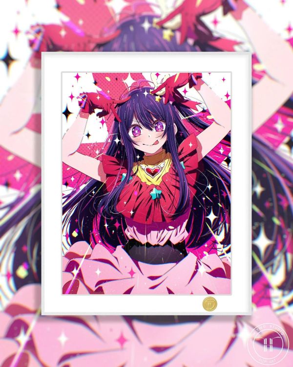 【海外代購】H2工作室 《星野愛》我推的孩子瑠美衣愛久愛海裝飾畫 