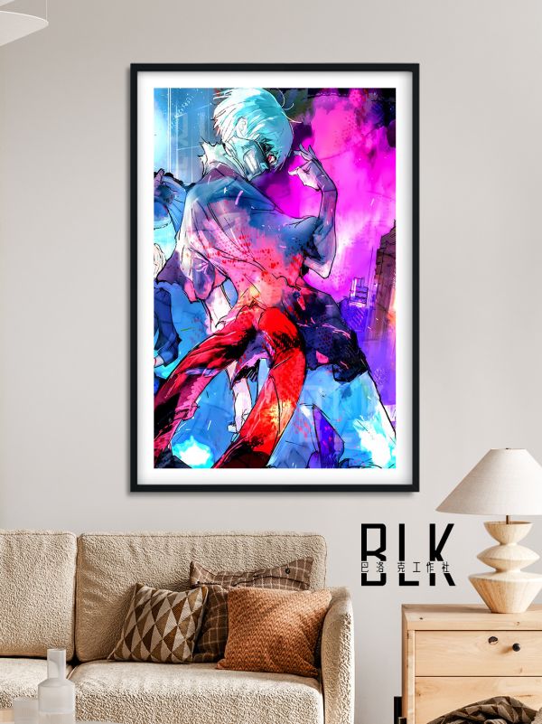 【海外代購】巴洛克 《炫彩金木研》東京食屍鬼裝飾畫 