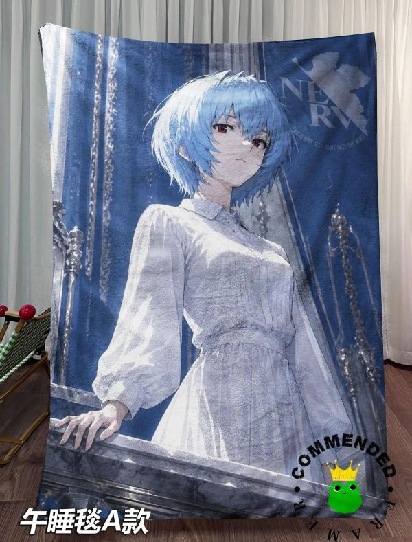 【海外代購】皇呱 《女王的蔑視》凌波麗明日香真希波裝飾畫 午睡毯  地毯 
