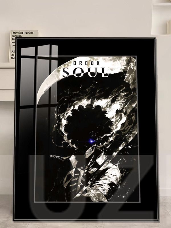 【海外代購】橘子 殘月之像 靈魂布魯克裝飾畫 海賊王 