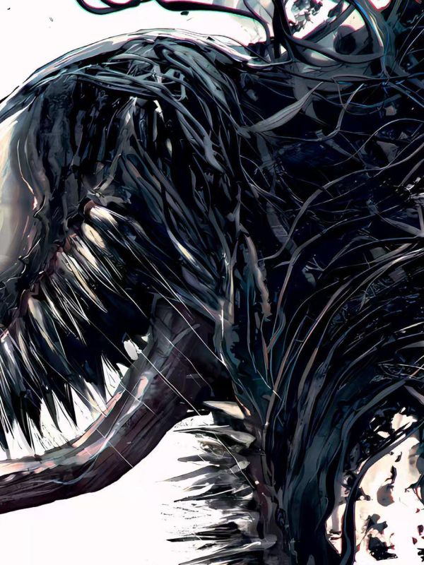 【海外代購】星空 《猛毒》Venom湯姆哈迪漫威毒液毒魔蜘蛛人共生體動畫裝飾畫 