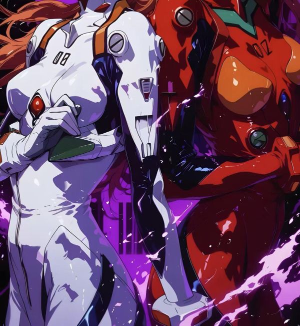 【海外代購】H2 《綾波麗明日香》EVA新世紀福音戰士動畫二次元裝飾畫 