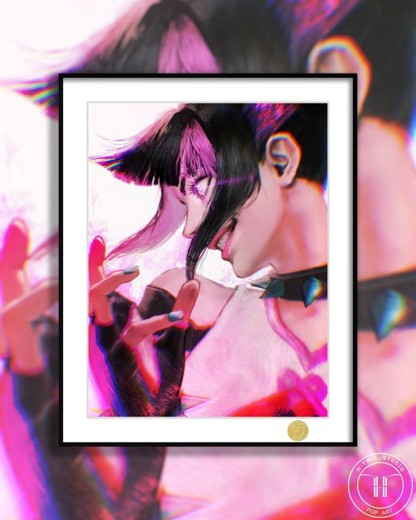 【海外代購】H2工作室 《韓蛛俐》街頭霸王朱莉裝飾畫 