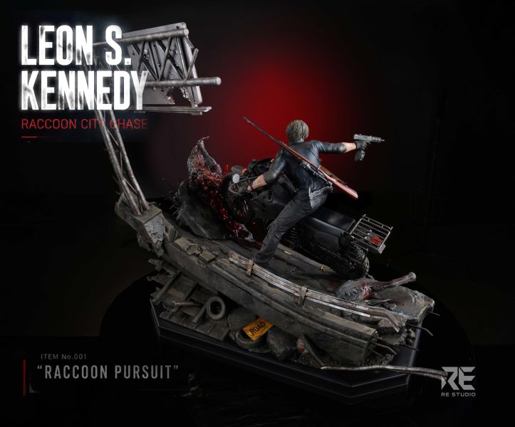 【實物預定】RE Resident Evil Requiem Leon S. Kennedy: Raccoon City Chase 里昂浣熊市追逐戰 · 高速公路末日場景雕像 
