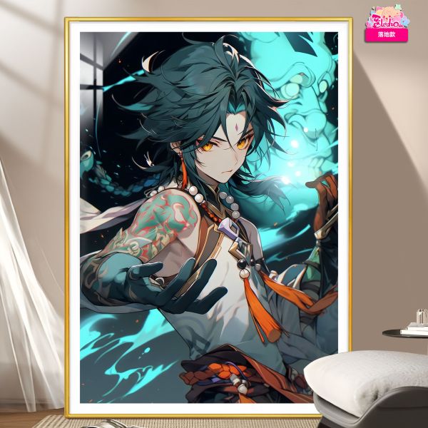 【海外代購】阿喵畫社《原神》魈寶 8k超清裝飾畫 