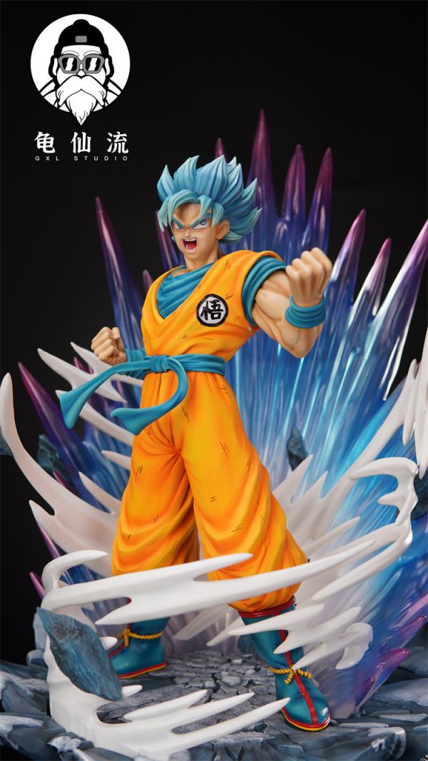 【預定】GXL 龜仙流 七龍珠超 SSGSS超藍悟空 （雙頭雕） 