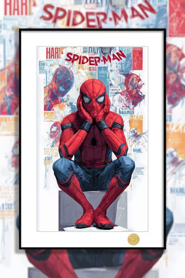 【海外代購】H2 《塗鴉蜘蛛人》漫威彼得帕克Spider Man裝飾畫 