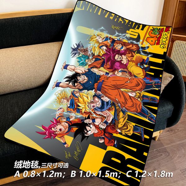 【海外代購】千鳥社 《七龍珠40週年》 龍珠40週年孫悟空超級賽亞人鳥山明野澤雅子簽名午睡毯地毯裝飾畫