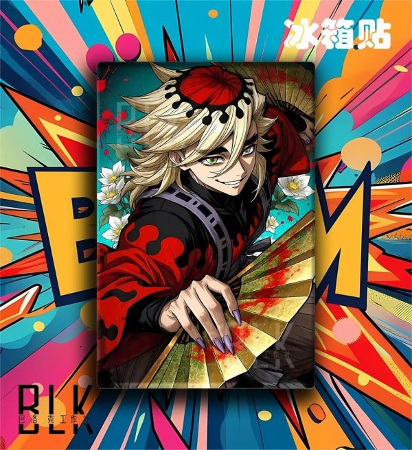【海外代購】巴洛克《童魔》鬼滅之刃猗窩座無限城篇裝飾畫冰箱貼 