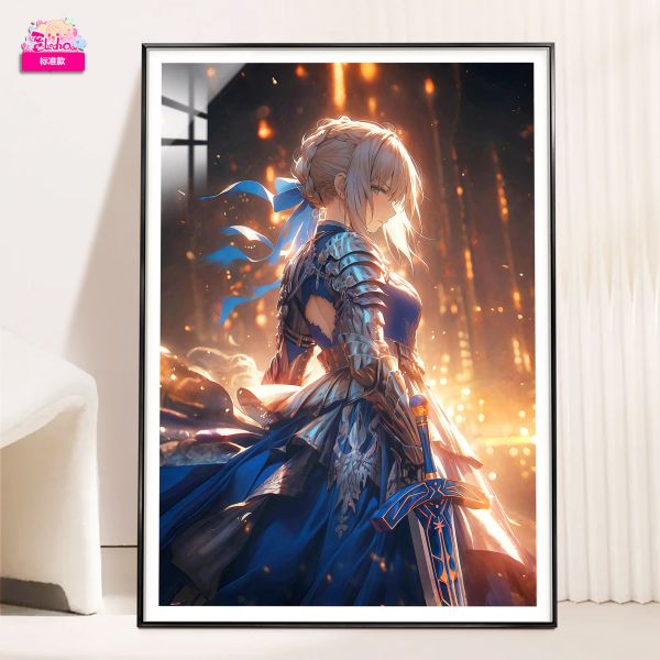 【海外代購】阿喵畫社《Fate》背水一戰系列 斬星 吾王saber 8k超大高清裝飾畫 
