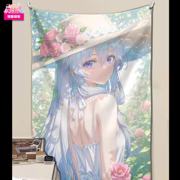 【海外代購】阿喵畫社 花海 回眸伊蕾娜 8k主題高清裝飾畫 牆面掛毯 