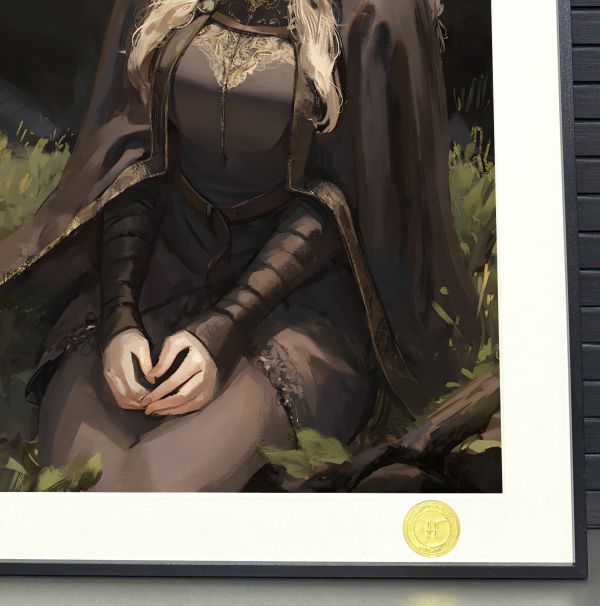 【海外代購】H2 防火女 黑暗靈魂3灰燼人宮崎英高Dark Souls裝飾畫 