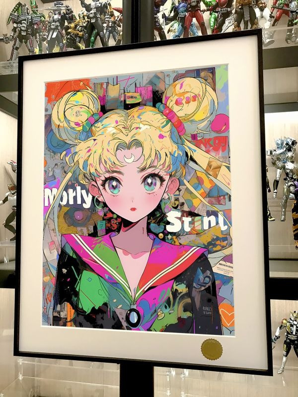 【海外代購】星空《塗鴉美少女》美少女戰士水兵月Sailor Moon裝飾畫 