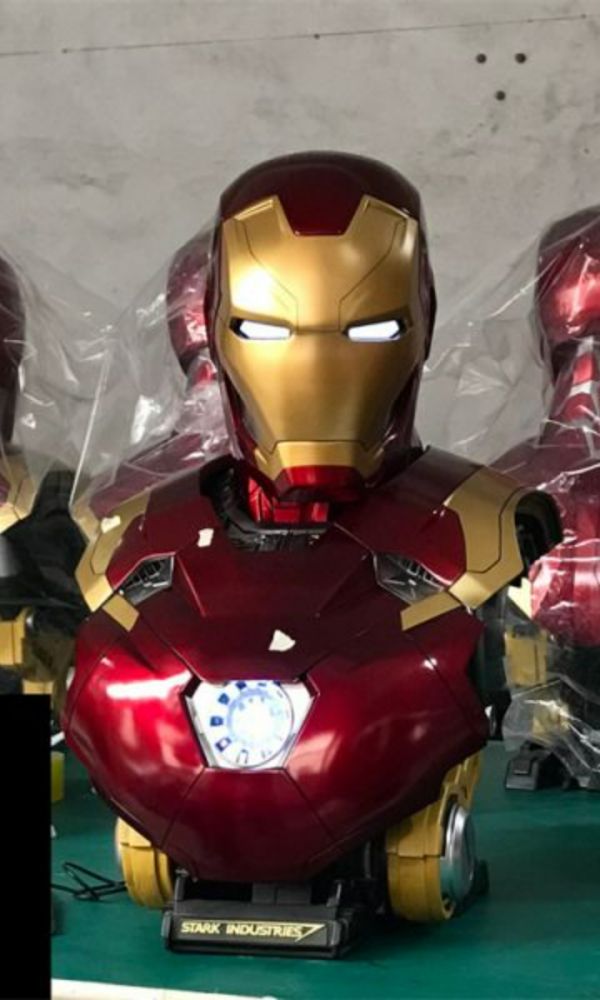 【海外代購】【68CM】鋼鐵俠 Mark47胸像 