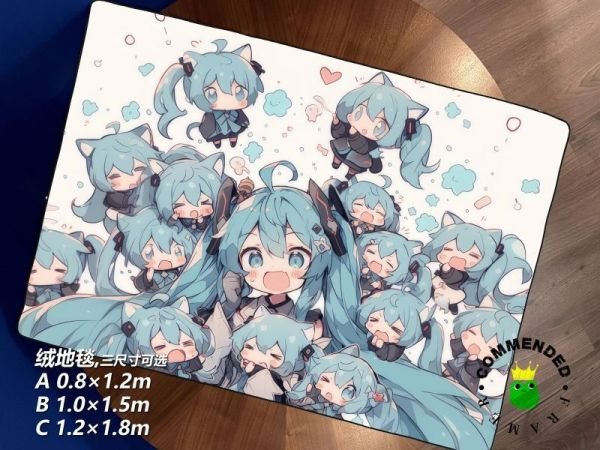 【海外代購】皇呱 《Q萌初音未來》初音Miku裝飾畫 午睡毯 地毯 