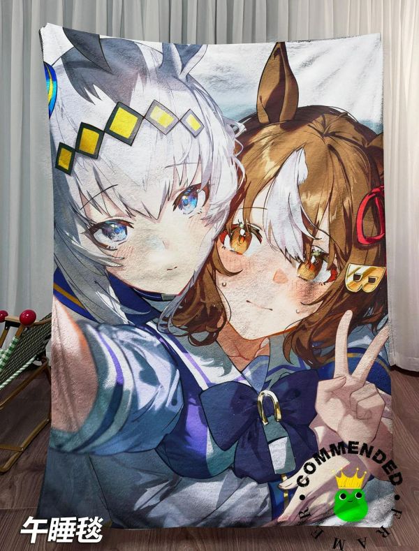 【海外代購】皇呱 《馬娘的甜份快照》賽馬娘小慄帽大拓太陽神裝飾畫 午睡毯 地毯 