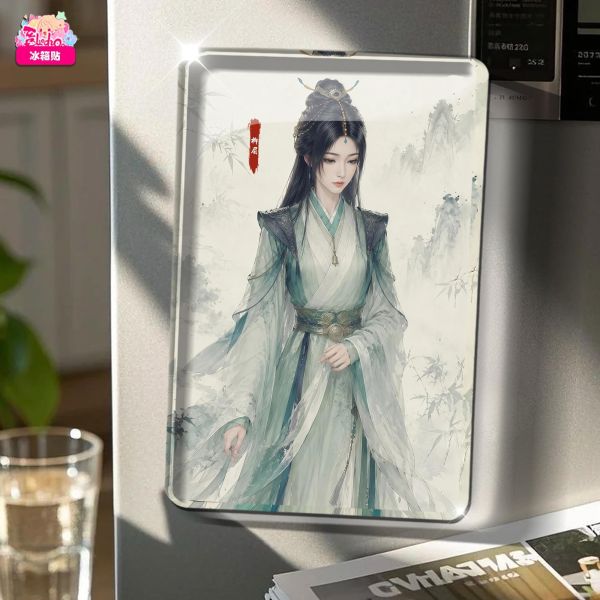 【海外代購】阿喵畫社 國色天香 柳眉 新品8K主題超清裝飾畫 冰箱貼 