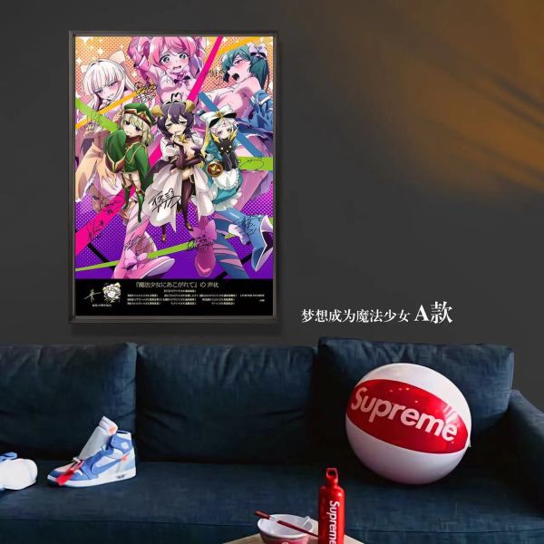 【海外代購】千鳥社 憧憬成為魔法少女 柊舞緹娜花菱春香聲優裝飾畫 