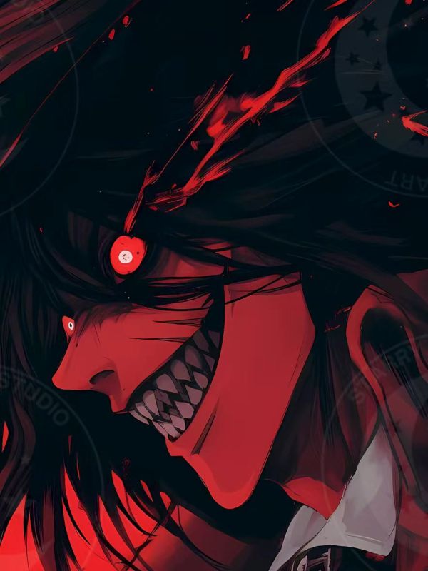 【海外代購】星空 《吸血鬼獵人》Alucard阿卡多HELLSING海爾辛皇家國教騎士團裝飾畫 