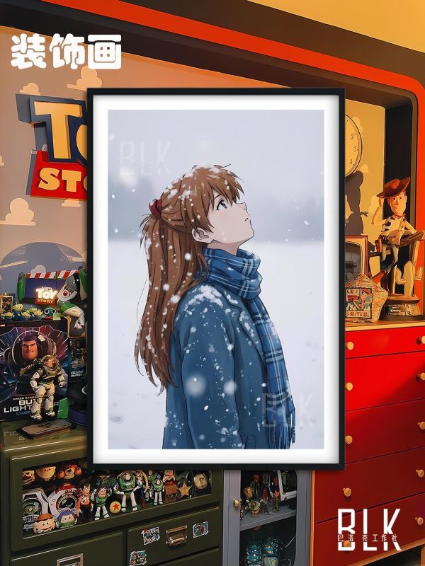 【海外代購】巴洛克 《冬日明日香》Asuka新世紀福音戰士綾波麗初號機動漫裝飾冰箱貼 