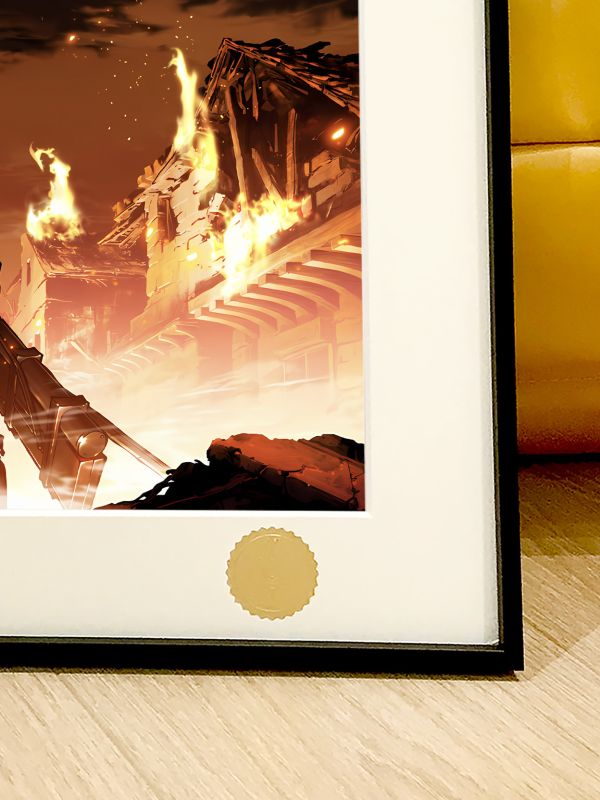 【海外代購】星空 《瑪利亞之牆》超巨進擊的巨人艾倫Eren三笠利威爾兵長Attack on Titan自由之翼動畫裝飾畫 