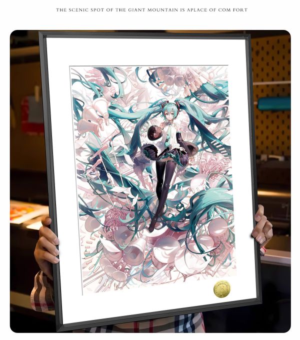 【海外代購】皇呱 《歌姬初音》 初音未來miku世界第一公主殿下週邊裝飾畫 午睡毯 地毯 