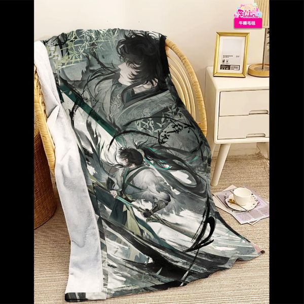 【海外代購】阿喵畫社 水墨風 墨染仇遠 8k主題高清裝飾畫 滑鼠墊 午睡毛毯  床頭地墊 