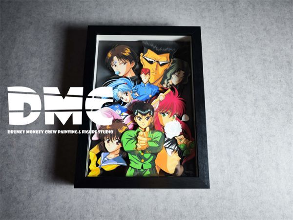 【海外代購】【46*34CM】醉猴組 幽遊白書 立體裝飾畫01 