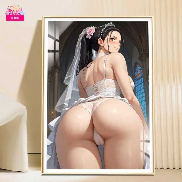 【海外代購】阿喵畫社 婚紗 回眸羅賓 8k主題高清裝飾畫 午睡毛毯 冰箱貼