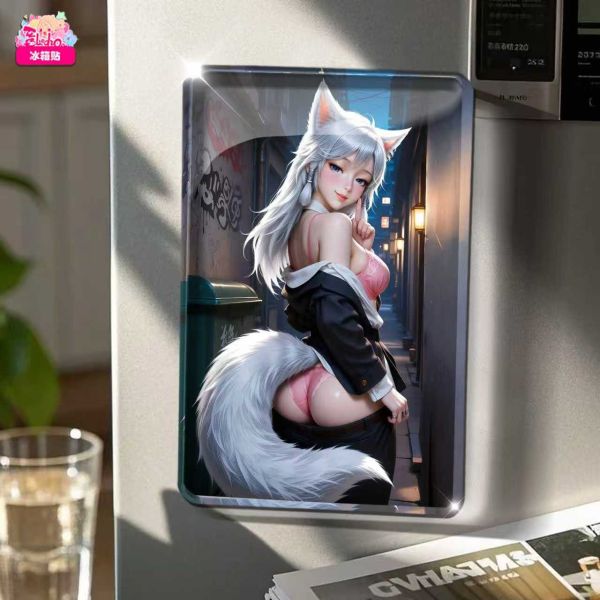 【海外代購】阿喵畫社 羞羞 銀月 8k主題高清裝飾畫 午睡毛毯  冰箱貼 