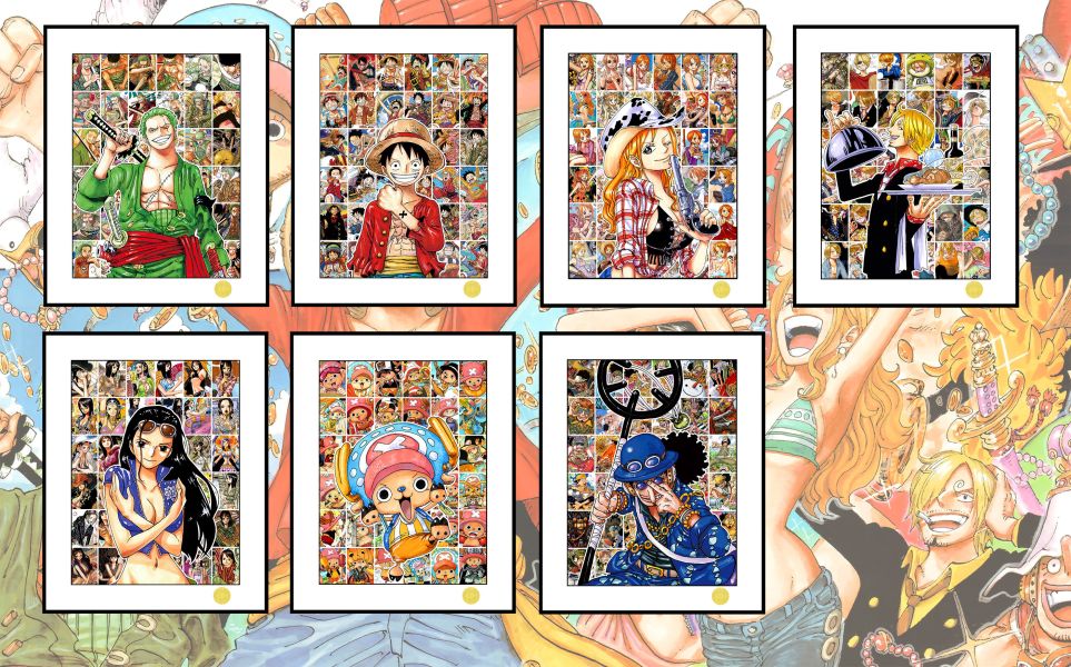 【海外代購】星空 《成長之路布魯克》魯夫娜美羅賓海賊王索隆山治喬巴onepiece動漫裝飾畫 