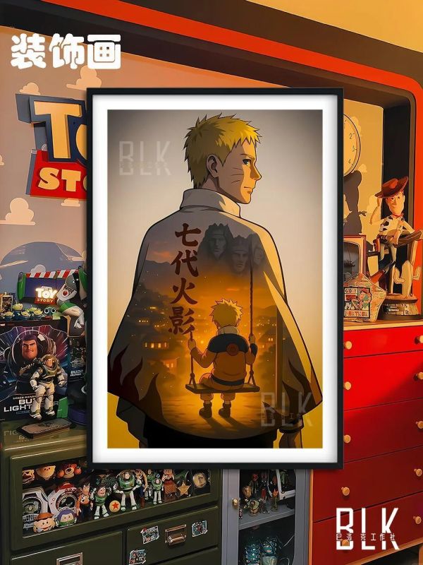 【海外代購】巴洛克《七代火影》宇智波火影忍者裝飾畫冰箱貼 