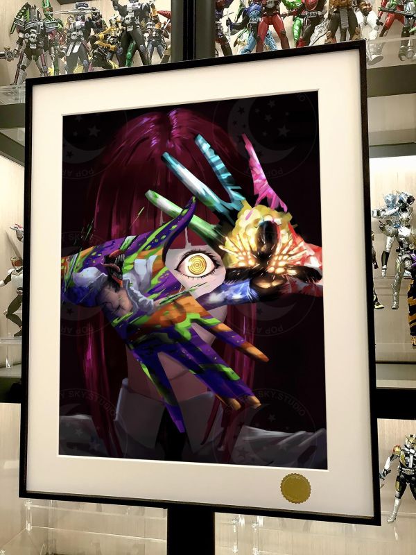 【海外代購】星空 《支配之眼》Chainsaw Man電鋸人Makima電次早川秋鏈鋸人支配惡魔動漫裝飾畫 