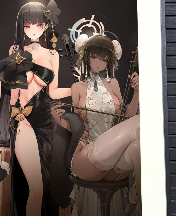 【海外代購】H2 《禮服碧藍檔案》蔚藍檔案一之瀨明日奈調月莉音花凜裝飾畫 