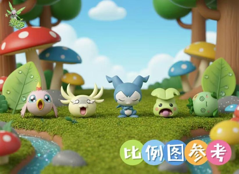 【預定】美肚莎 數碼寶貝 幼年期第二彈 二代幼年期 豆丁獸 鈍鈍獸 綠葉獸 皮皮獸 奧柏獸 